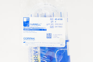 Corpak 43-4100 Farrel Valve system and ENFit Connectors